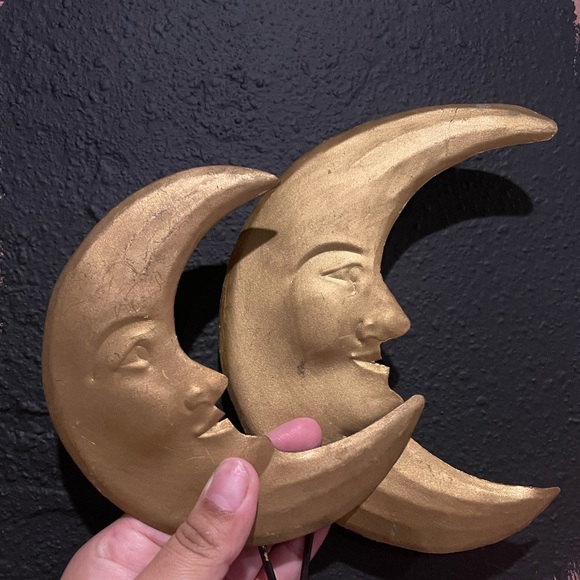 Gold moon wall hooks - Picture 1 of 2